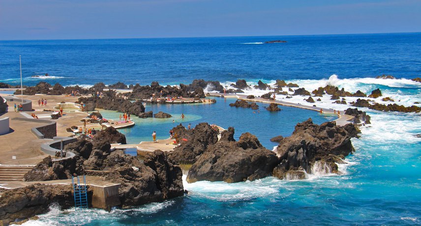 Porto Moniz Swimming Pools in Madeira Island